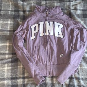 Pink zip up